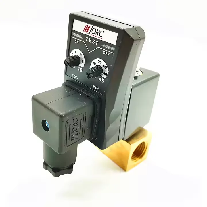 High Pressure  1/2 Inch 80bar 230VAC JORC Auto Drain Timer Solenoid Valve Compact Drain Valve for air Dryer