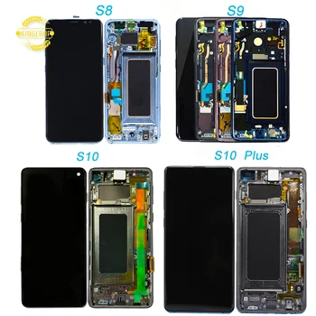 Mobile phone lcds for Samsung Galaxy s3 s4 s5 s6 S7 edge S8 s9 s10 s20 s21 plus lcd display Touch Screen with frame