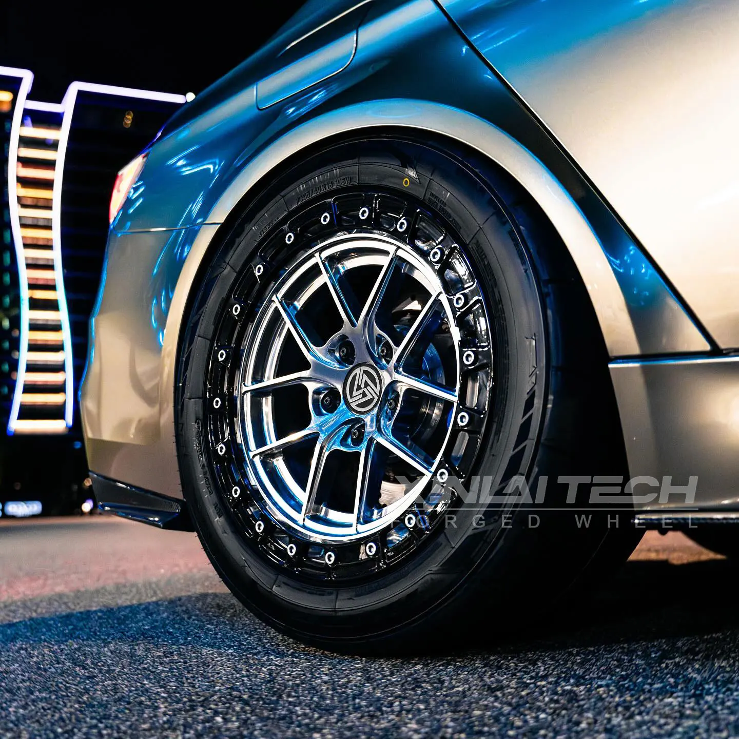 XL 17X10.5 Aluminum Racing Car Beadlock Forged Wheels for BMW Benz Audi Corvette Supra Offset 40 PCD 5X112 - Image 1