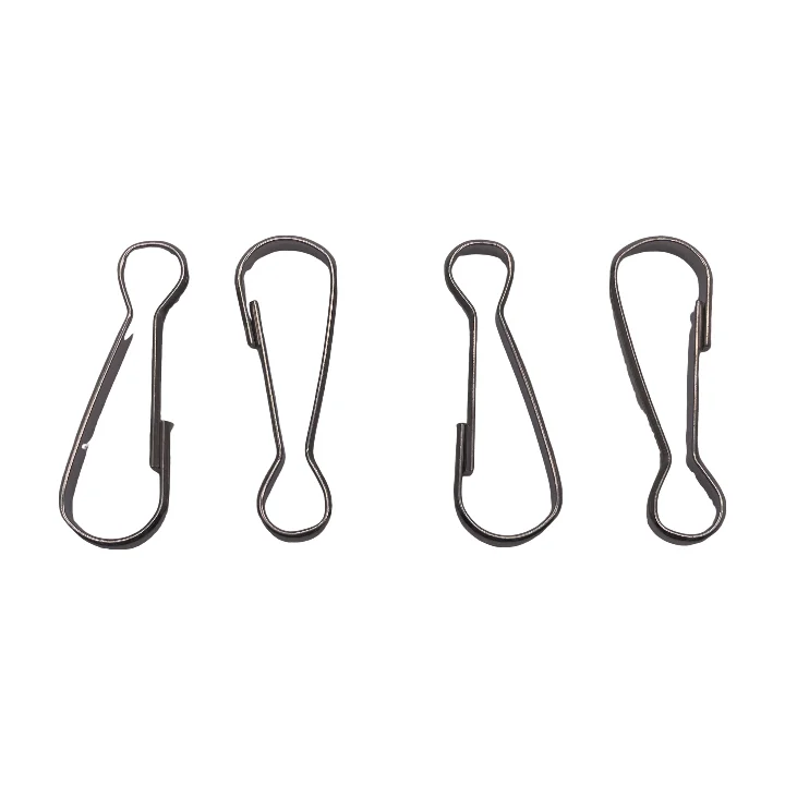 40mm Nickel Plated Rope Clip Metal Hook Lanyard Hook Clip Keychain Camping Clasp