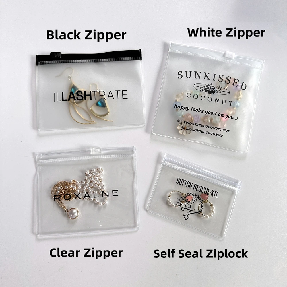 Custom Printed Clear Small Packaging Bags For Jewelry Wholesale Pvc