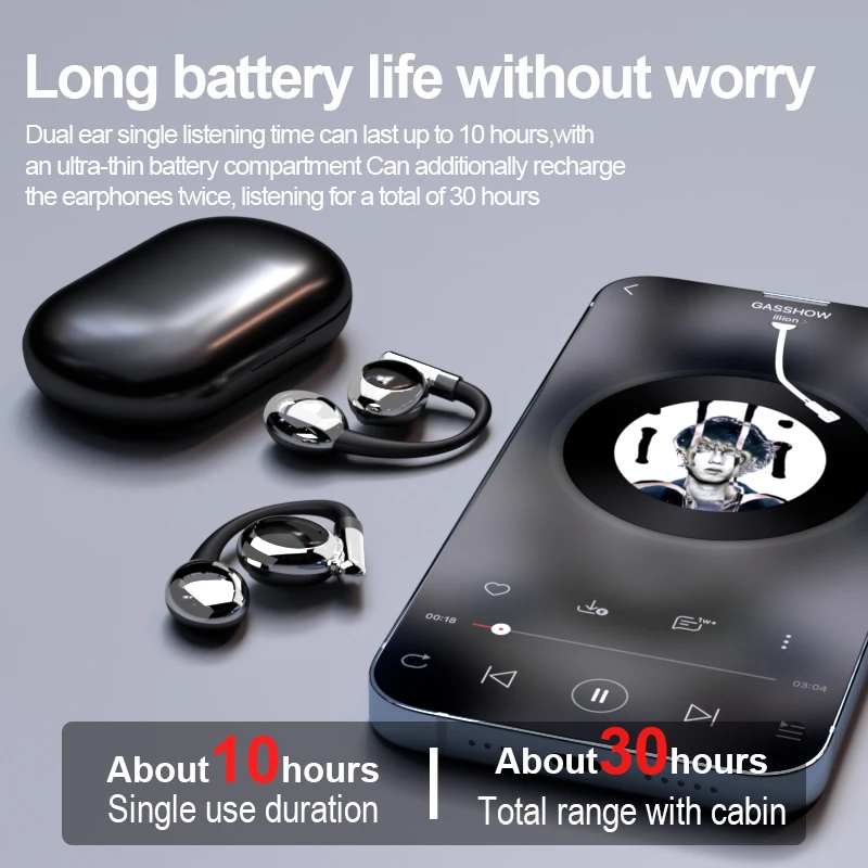 Chinese factory supplier supply 2025 Sanvnet Yyk880 Hanging Ear Type Bt Long Life Open Headsets Waterproof True Wireless Stereo Headphones With Charging Box - Buy Wireless Communication Earphones bluetooth Function Earphones in-ear Style Earphones waterproof Function Earphones touch Screen Earphones