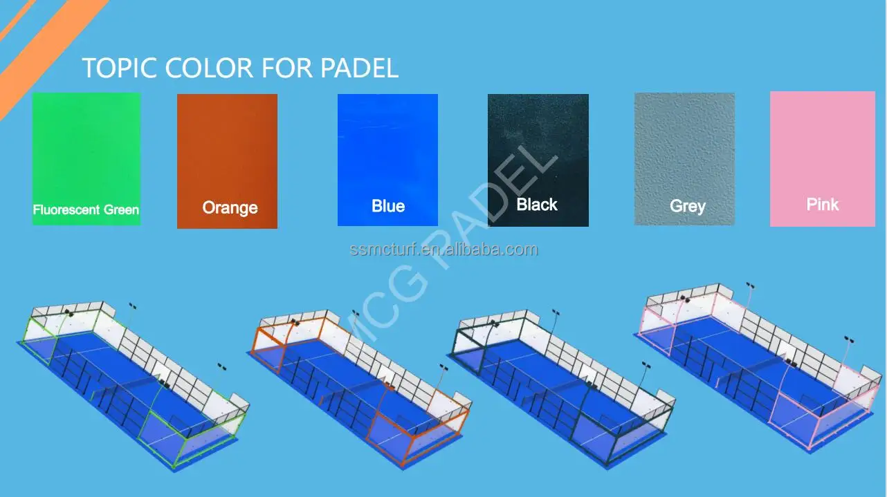 2023 New Design Padel Tennis Court Full Panoramic Sport Double Single 