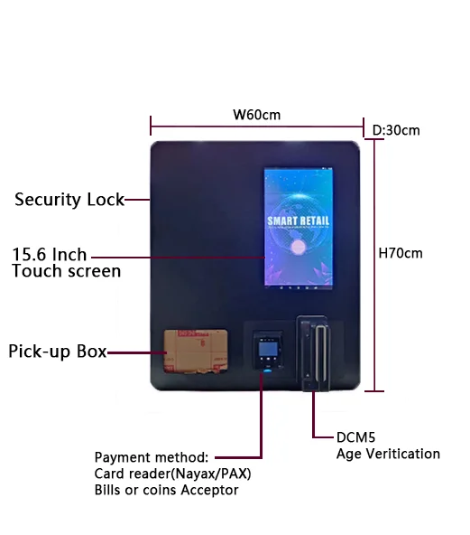 Smart Wall Mounted Vending Machine Sanitary Pad Vending Machine Mini ...