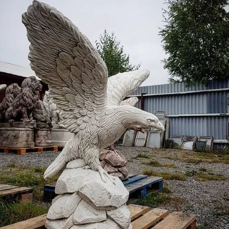 Source Large animals decorative outdoor marble eagle sculpture on