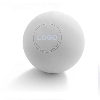 White NOCSAE standards custom LOGO elasticity bouncy Natural rubber Balls Rubber Lacrosse Balls