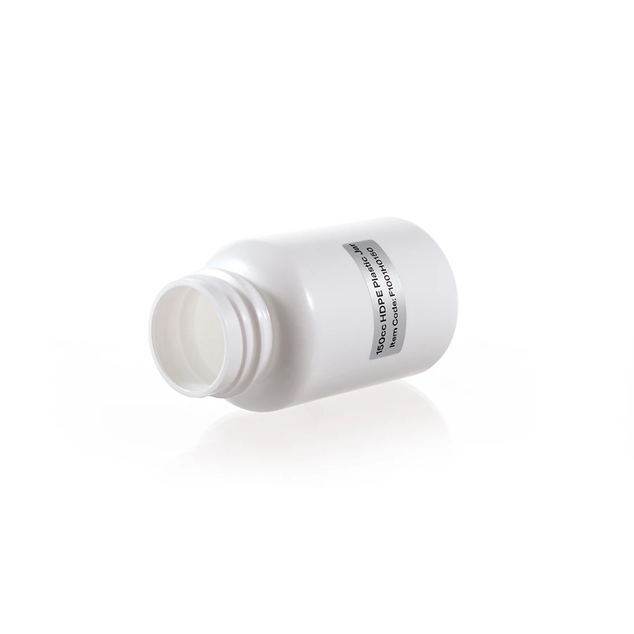 ADVANTRIO PACKAGING HDPE 150cc Opaque White Plastic Bottle for Medical Pill Capsule