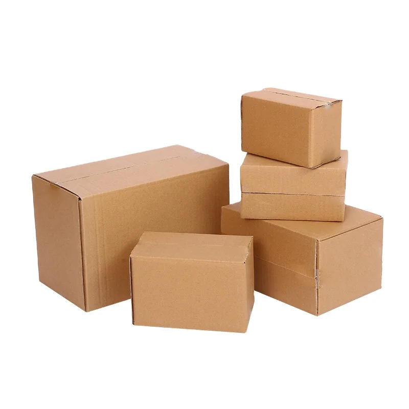 Customized Corrugated Cardboard Boxes Shipping Containers  Parcels Transportation Packaging Recyclable Materials