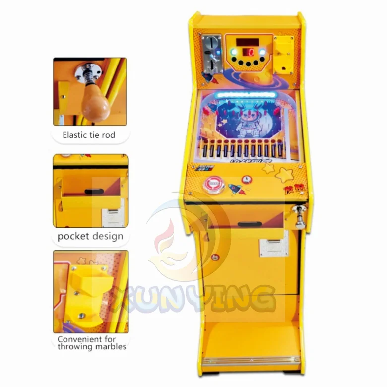 Coin Operated Lottery Games Ticket Redemption Shooting Ball Mechanical 5 Balls Arcade Pinball Vending Machine