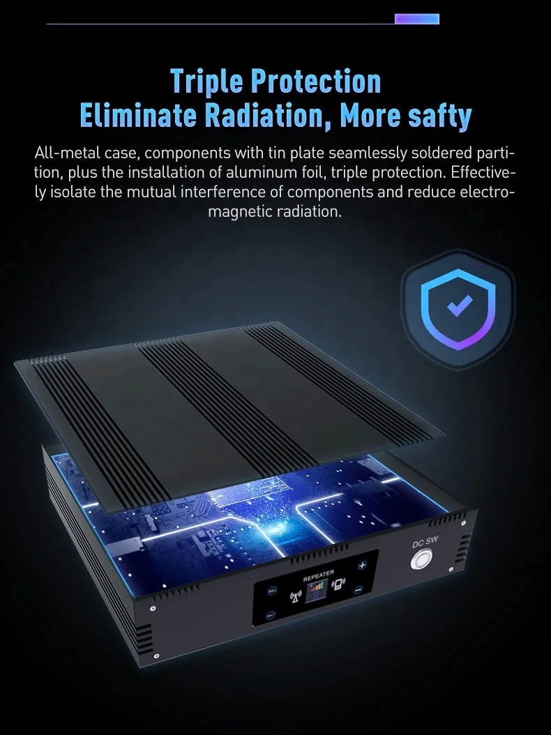 KW33F Mobile Signal Booster 5000sqm Coverage 4G Antenna