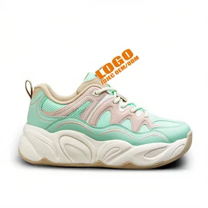 Women European Station High-Top Sneakers Custom Chunky Shoes Platform Color Matching Fashion Casual Sports Dad Shoe Ins