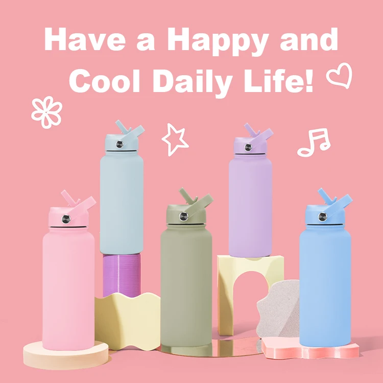 Customized 32oz Double Wall Sports Travel Vacuum Bottle