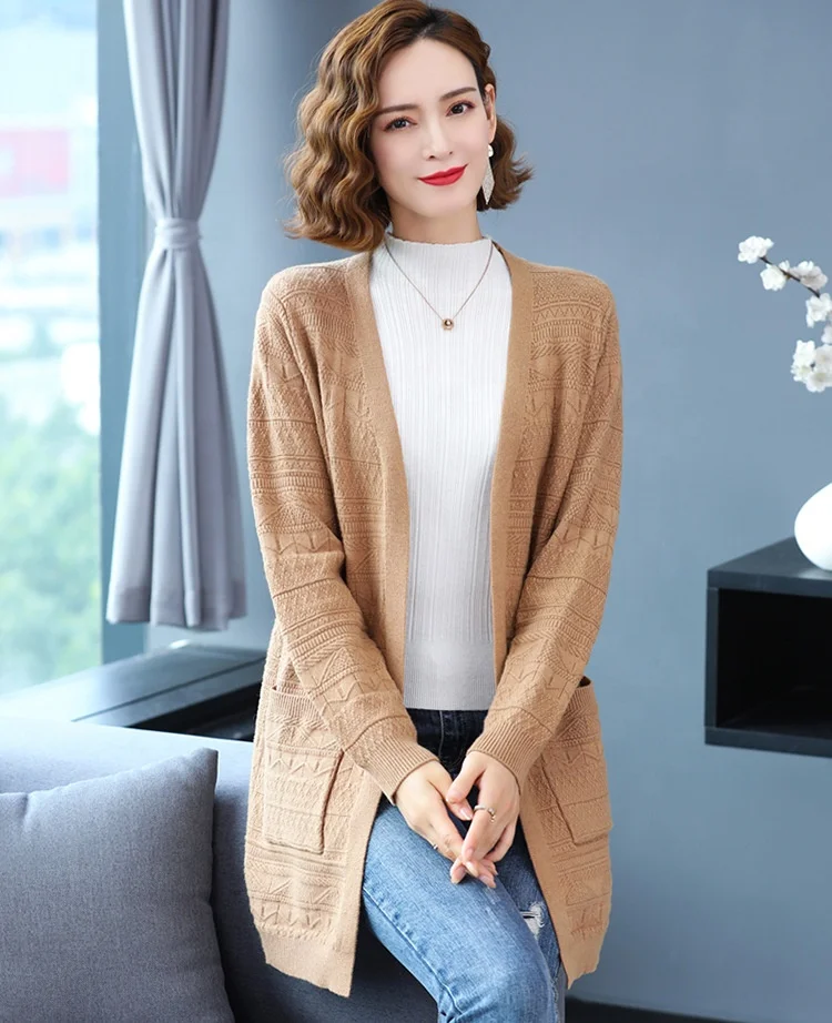 Plus Size Cardigan Handmade Sweater 