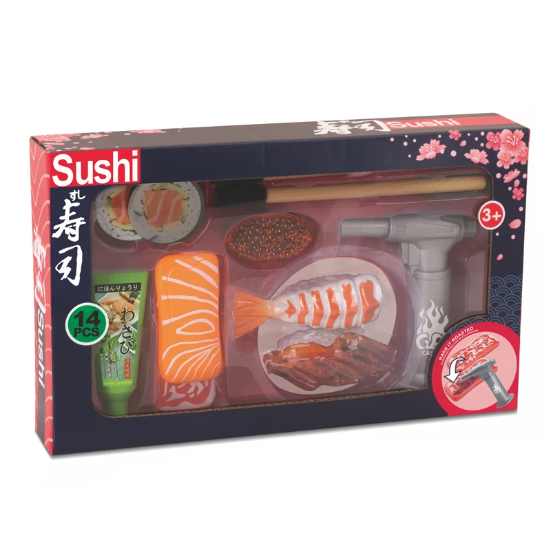 Set De Sushi De Madera Para Juego Creativo – Cocina De Juguete Con Accesorios, Aprendizaje De Colores Y Habilidades Motoras