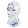Mascherina protettiva per il viso con protezione solare - cappuccio stampato - motivo blu e bianco.