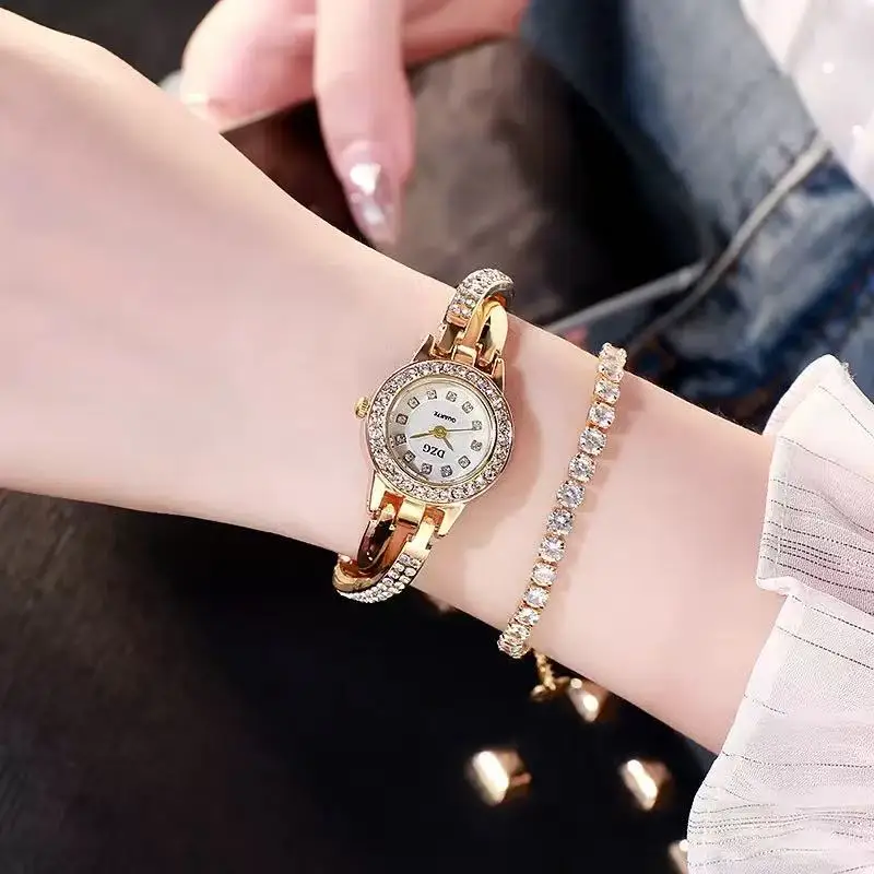 Elegant Diamond-Studded Women's Smartwatch
