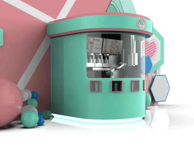 Smart Robot Bubble Tea Expert Robotic Bubble Tea Vending Machine