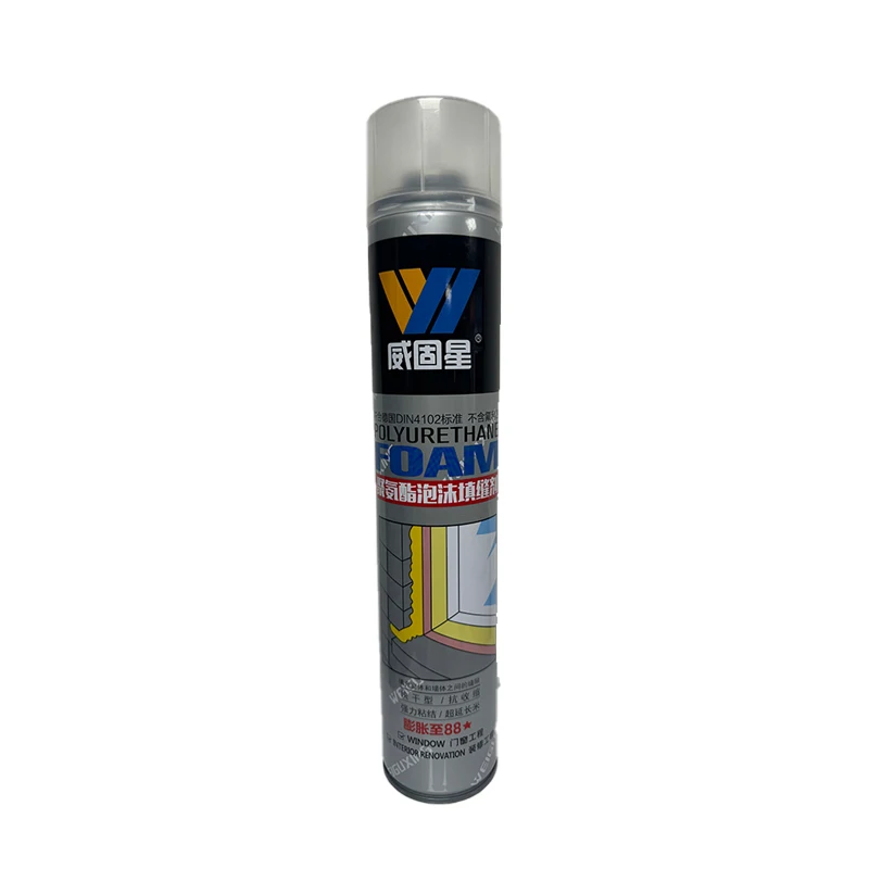 Density Control Spray Pu Foam For Caulking Fast Expansion Polyurethane Foam Caulk 750ml Pu Foam