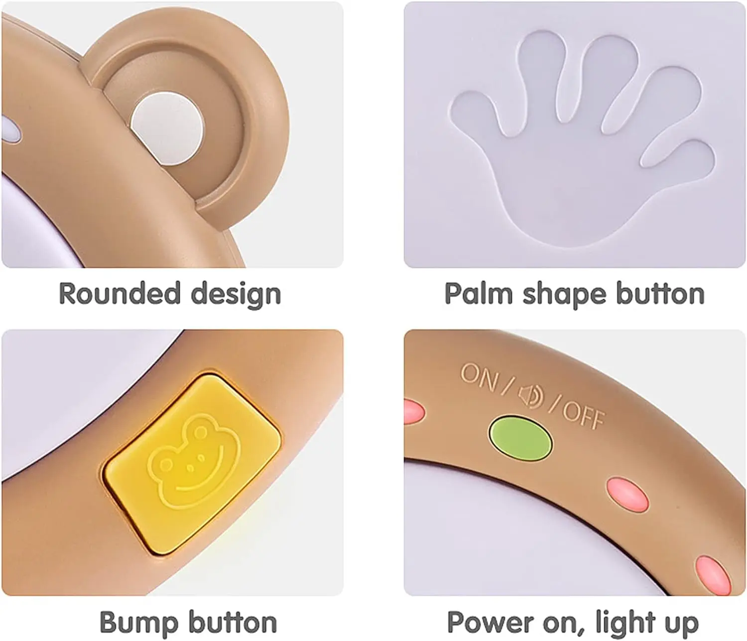Baby Musical Electronic Toy With Lights and Sounds Light-Up Drum Toys  Early Hand Development for Babies manufacture