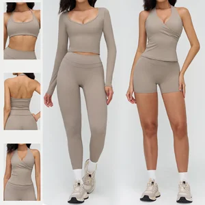 Activewear Manufacturer Women's Yoga Clothing Pilates Set High Quality 2 Piece Gym Fitness Sets