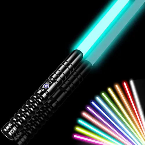Star Wars Lightsaber Toy 2-Pack - Retractable With 7 Color Changing LEDs & Sound | Expandable 45 To 75 Cm