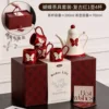 Red butterfly-one teapot with 4 cups