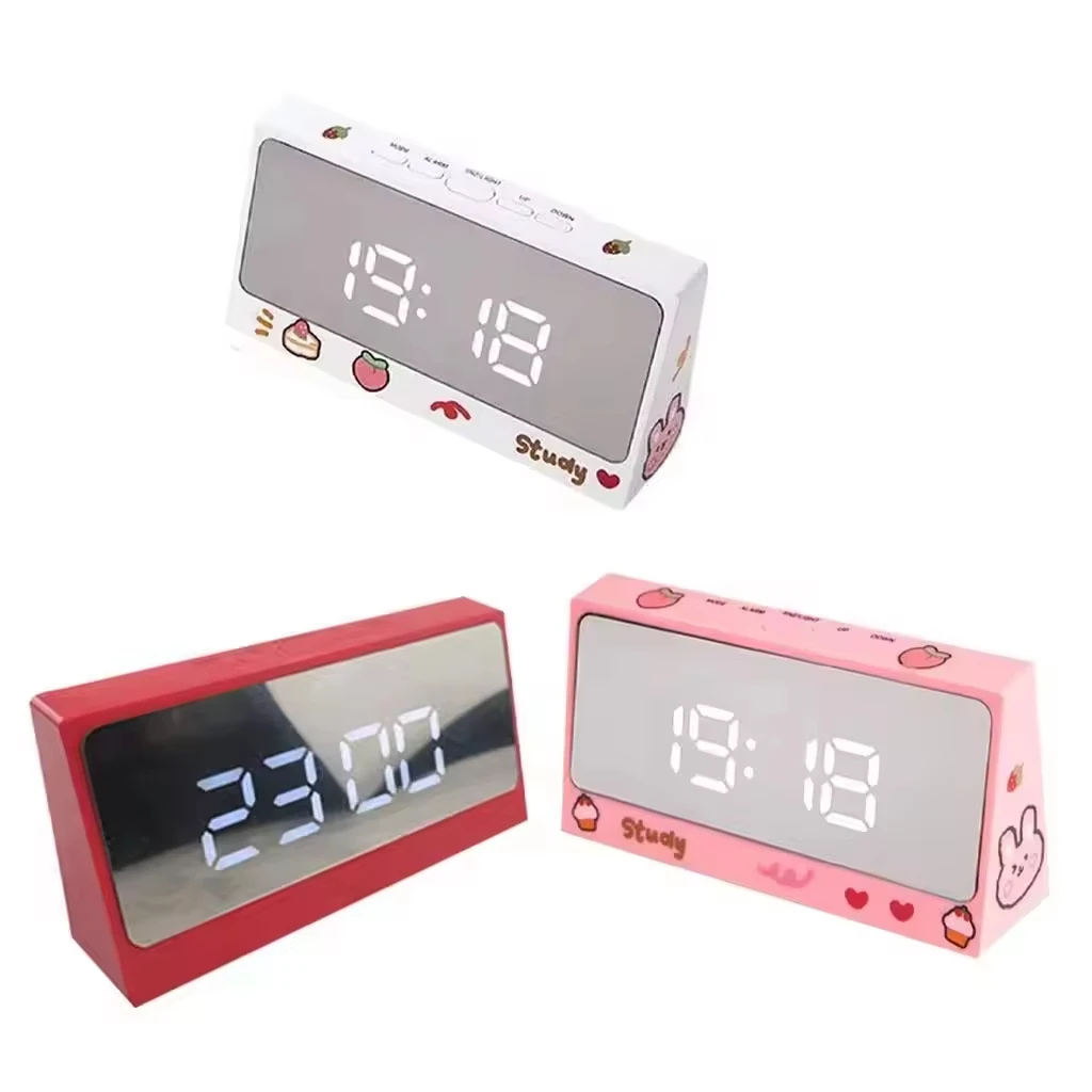New Style Time Temperature Brightness Adjustment Smart Desk Alarm Clock Digital Alarm Clock for Kids