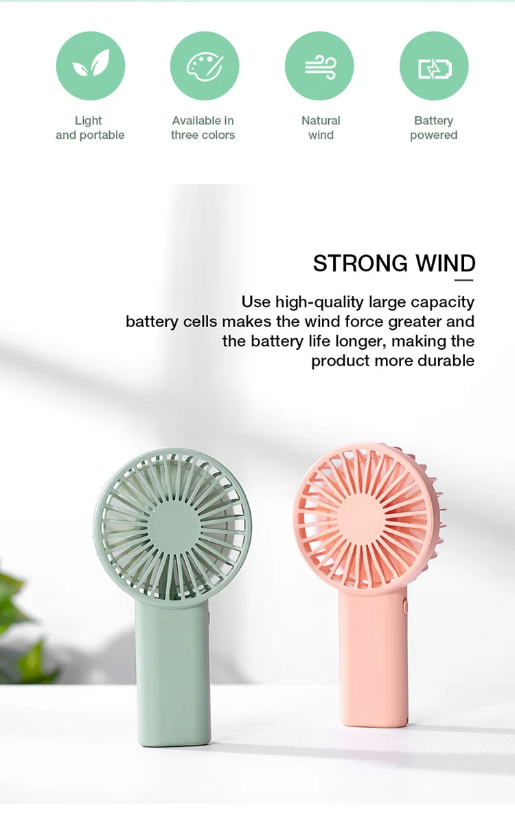 Wholesale Electric Battery Mini Handheld Fan Oem Portable Small Cool