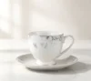 White 220CC cup&saucer c