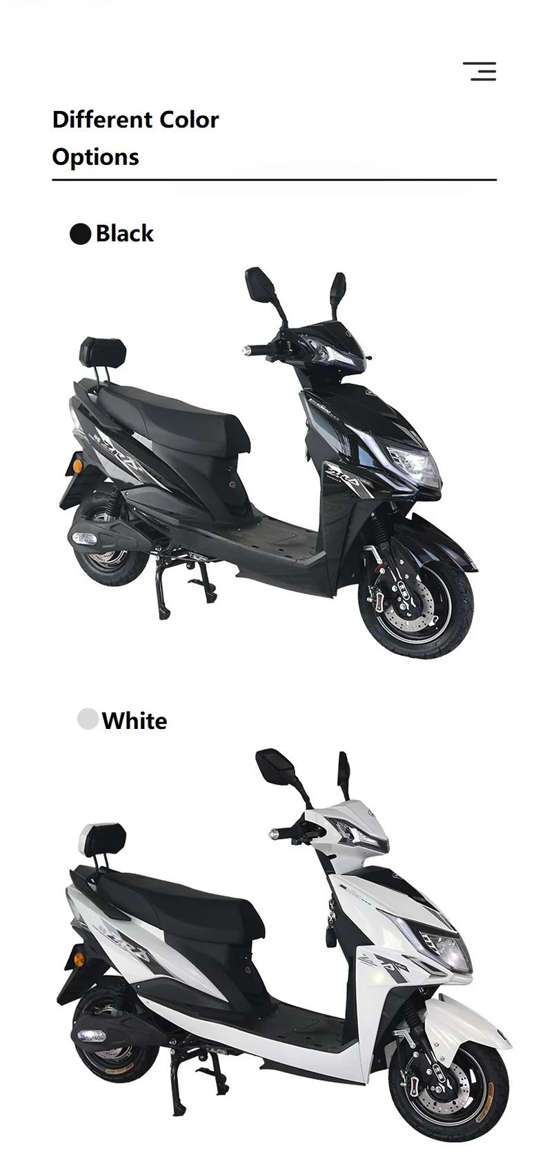 2022 China Eec Electric Motorcycle High Speed Electric Motorcycle 2000w