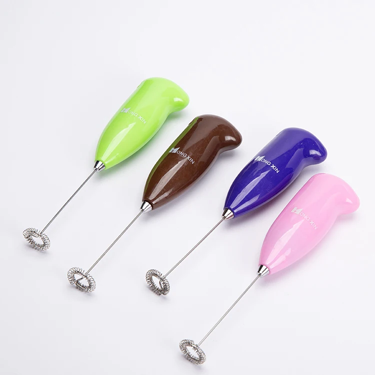 Electric Handheld Single Spring Whisk Milk Frother for Indoors and Outdoors