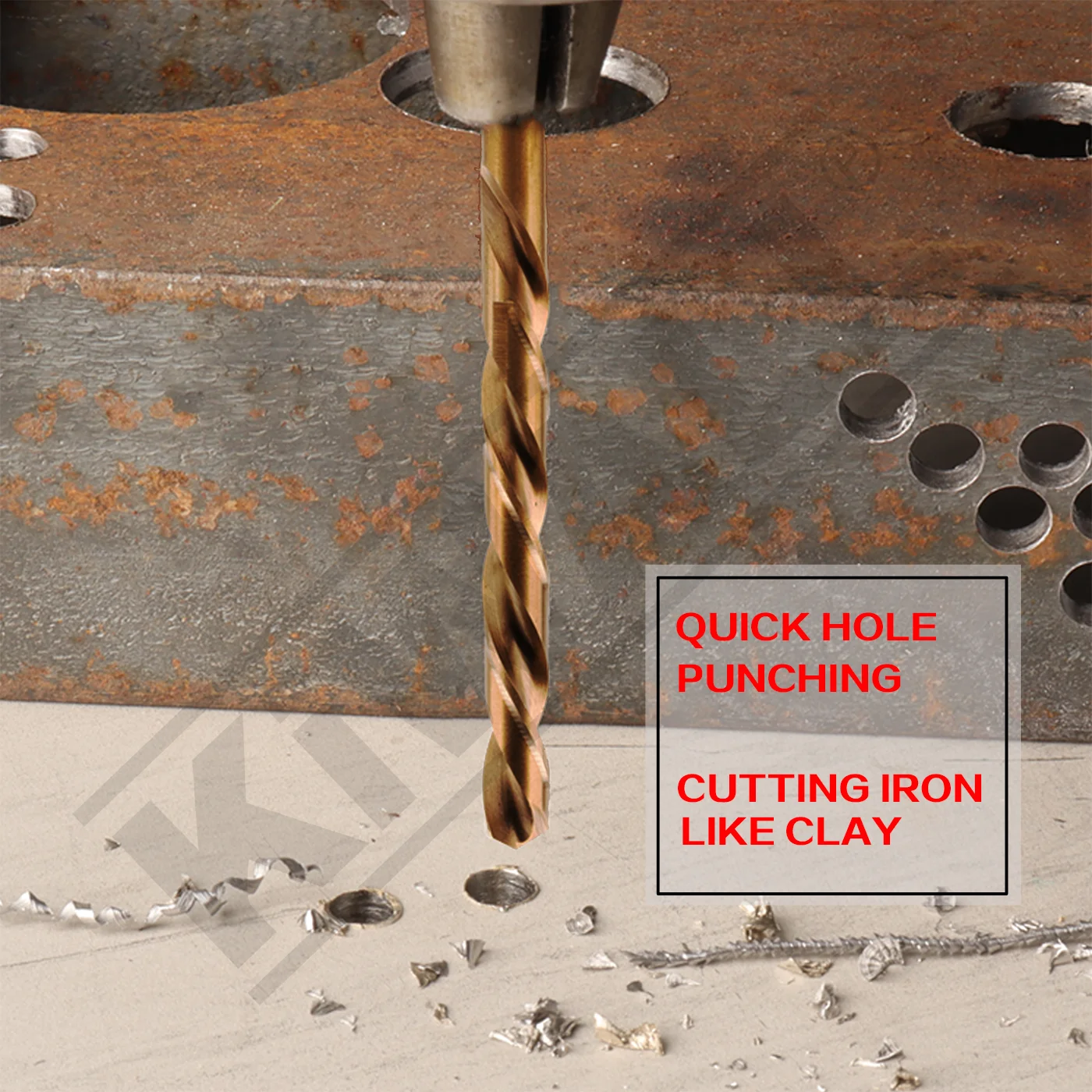 10MM Straight Shank Twist Drill Bits Full Ground Din 338 Type  for Metal Stainless Steel Iron ODM