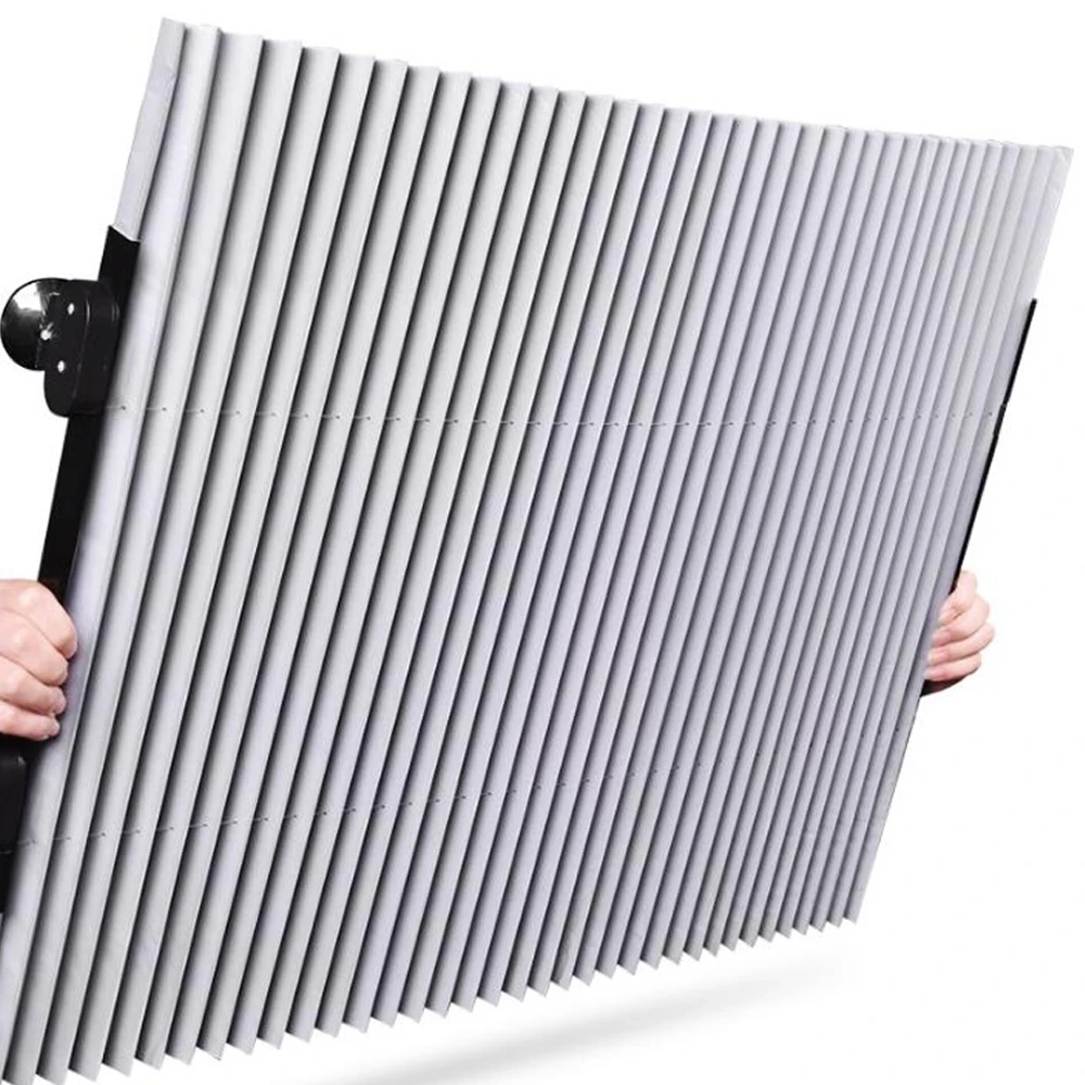 Горячая летняя охлаждающая занавеска анти-УФ автомобильный затенитель для окна складной ветровое стекло Солнцезащитный навес выдвижной автомобильный чехол