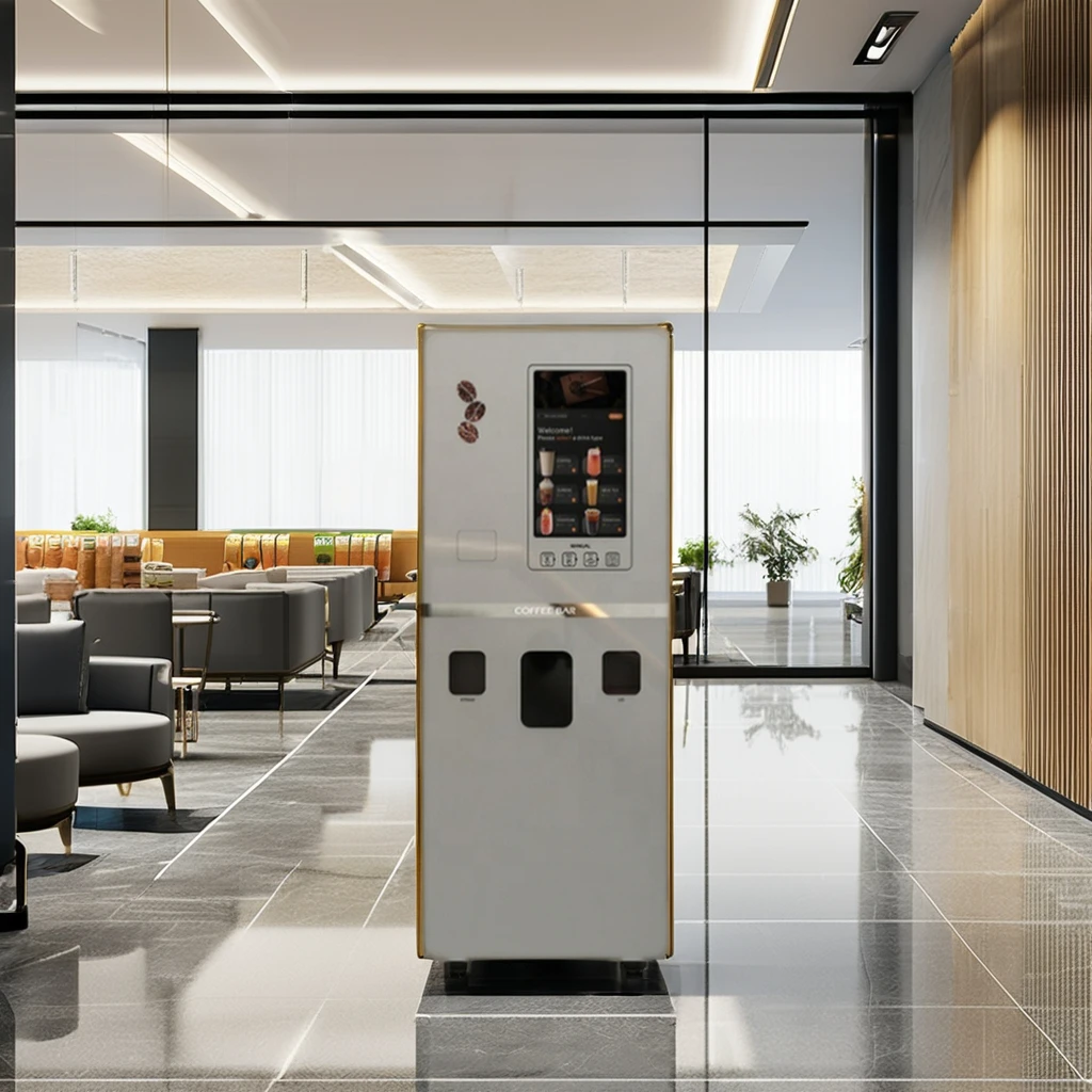 Fashion Design Espresso Coffee Automatic Vending Machine for Community