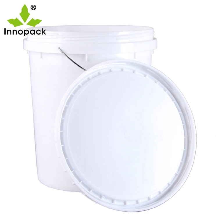10 Secchi In Plastica Bianca Con Coperchio, 1 Litro, In Polipropilene, Altezza 62 Mm, Diametro 133 Mm, Per Uso Domestico E Laboratorio - 2