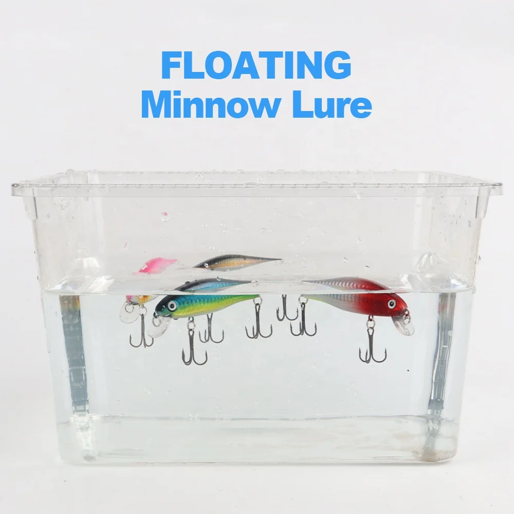 YUEYANG 10g Casting Fast Floating Plastic Minnow New Type Hot Selling Saltwater Lures Fishing Best Hardware for Big Game