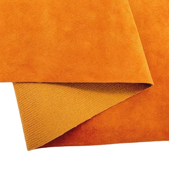 Genuine 1.2mm Thick Flocked Leather Genuine PU Artificial Suede Leather for Shoes Textiles & Leather Products