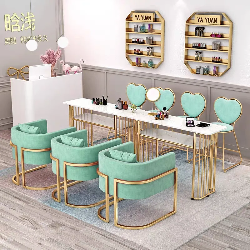 Factory Wholesale Modern Simple Manicure Table High Quality Best Seller commercial salon furniture set durable Nail Table