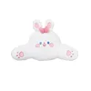 Rabbit fur embroidered bow rabbit waist rest