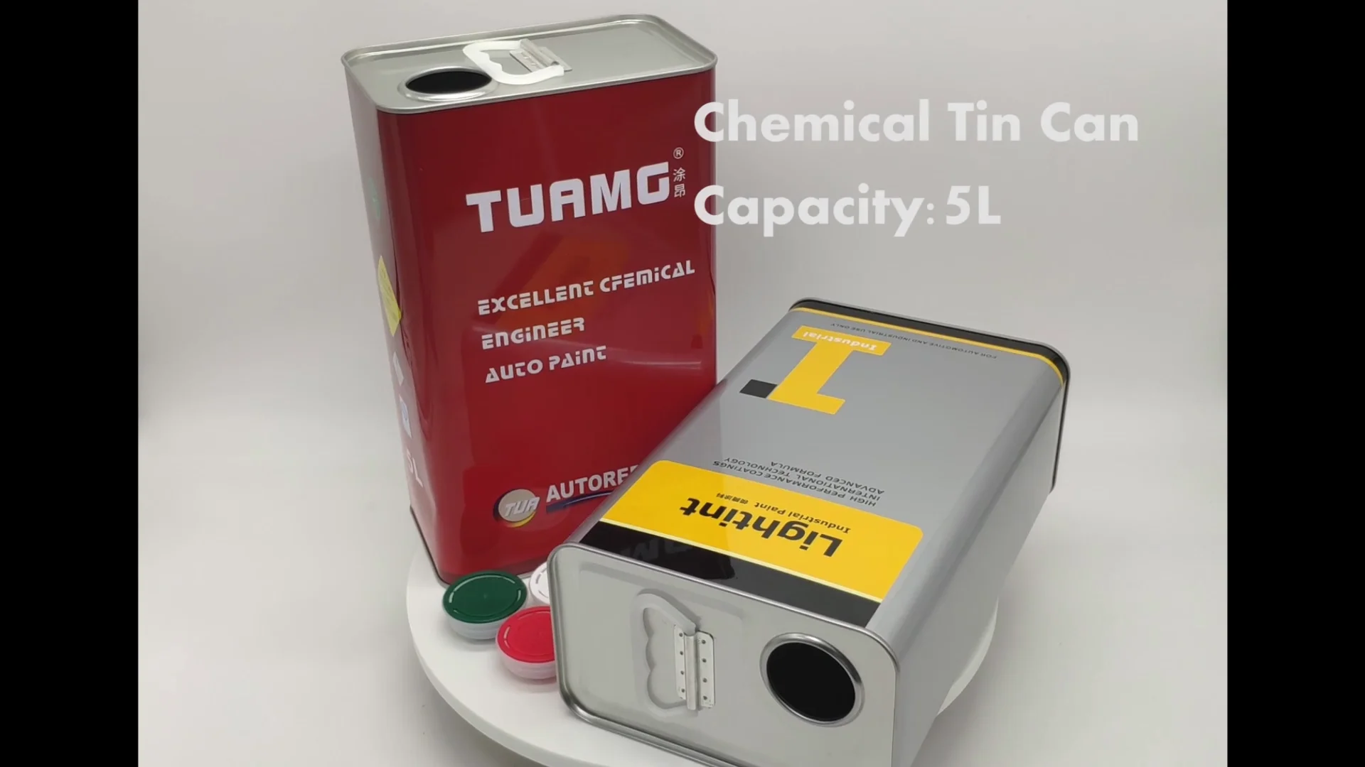 5l Square Tin Container Can With Plastic Cap For Glue/engine Oil