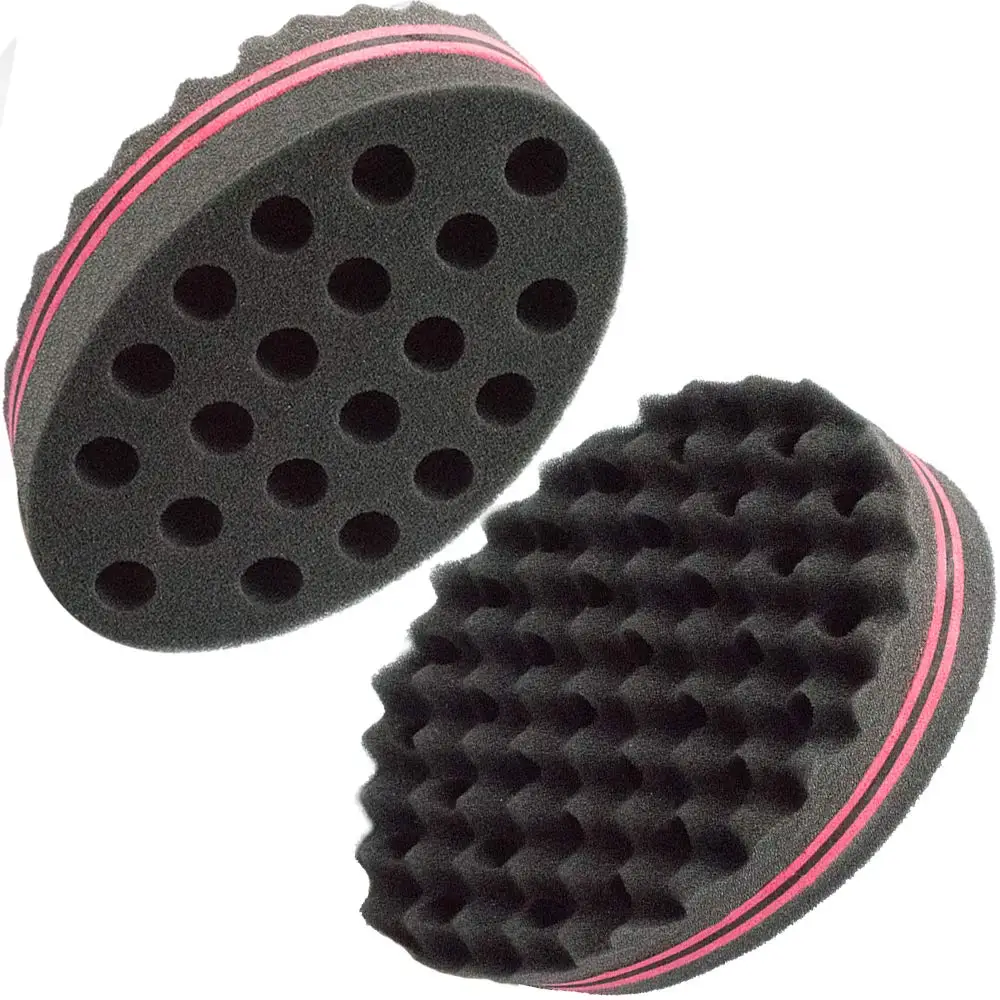 Big Holes Barber Hair Brush Sponge Dreads Locking Twist Afro Curl Coil