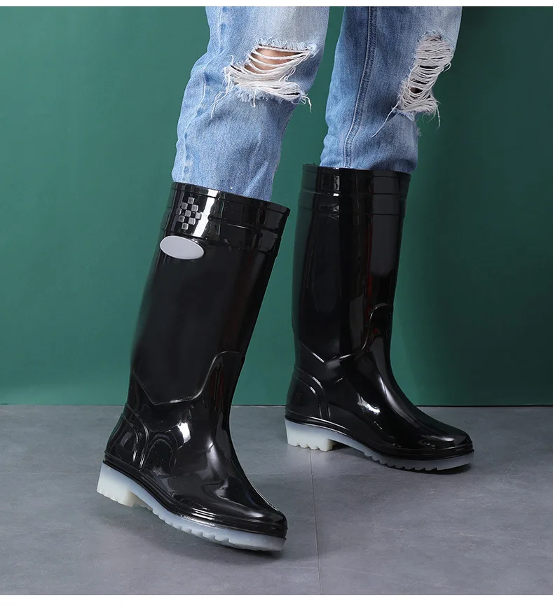 DMKD Botas De Lluvia Altas Para Mujer, Botas De Jardu00edn