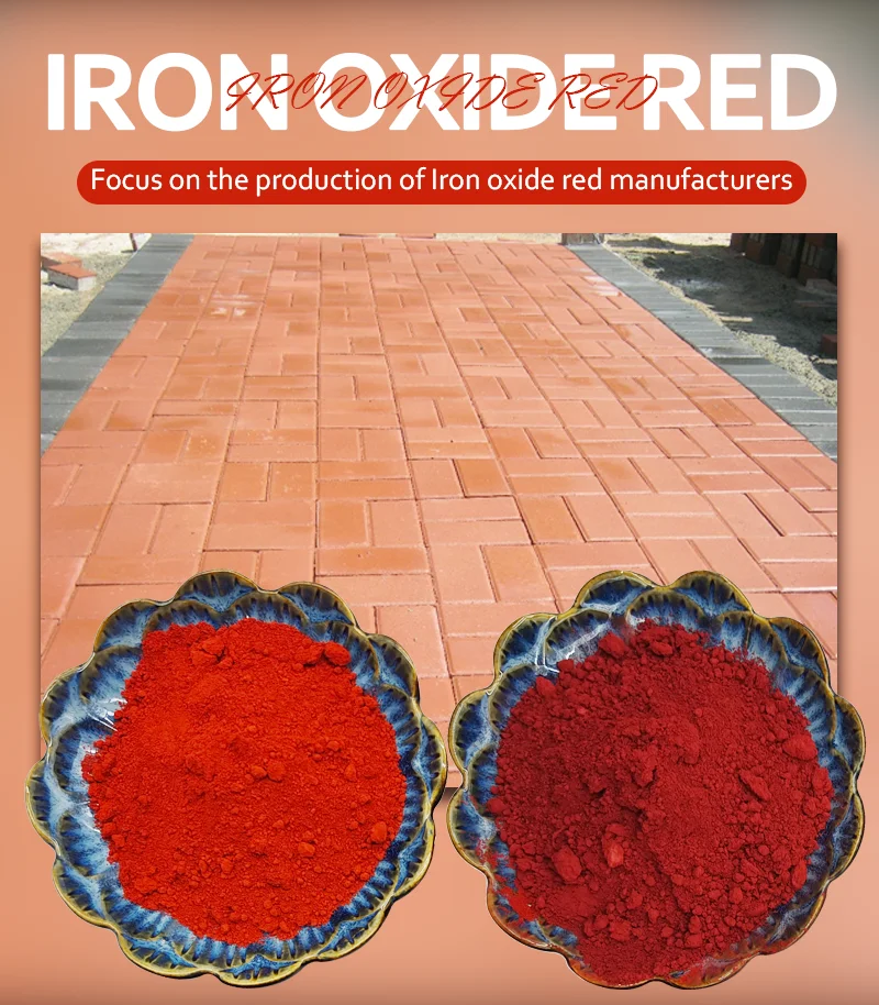 Cosmetics pigment powder prices 130 red Iron oxide manufacture