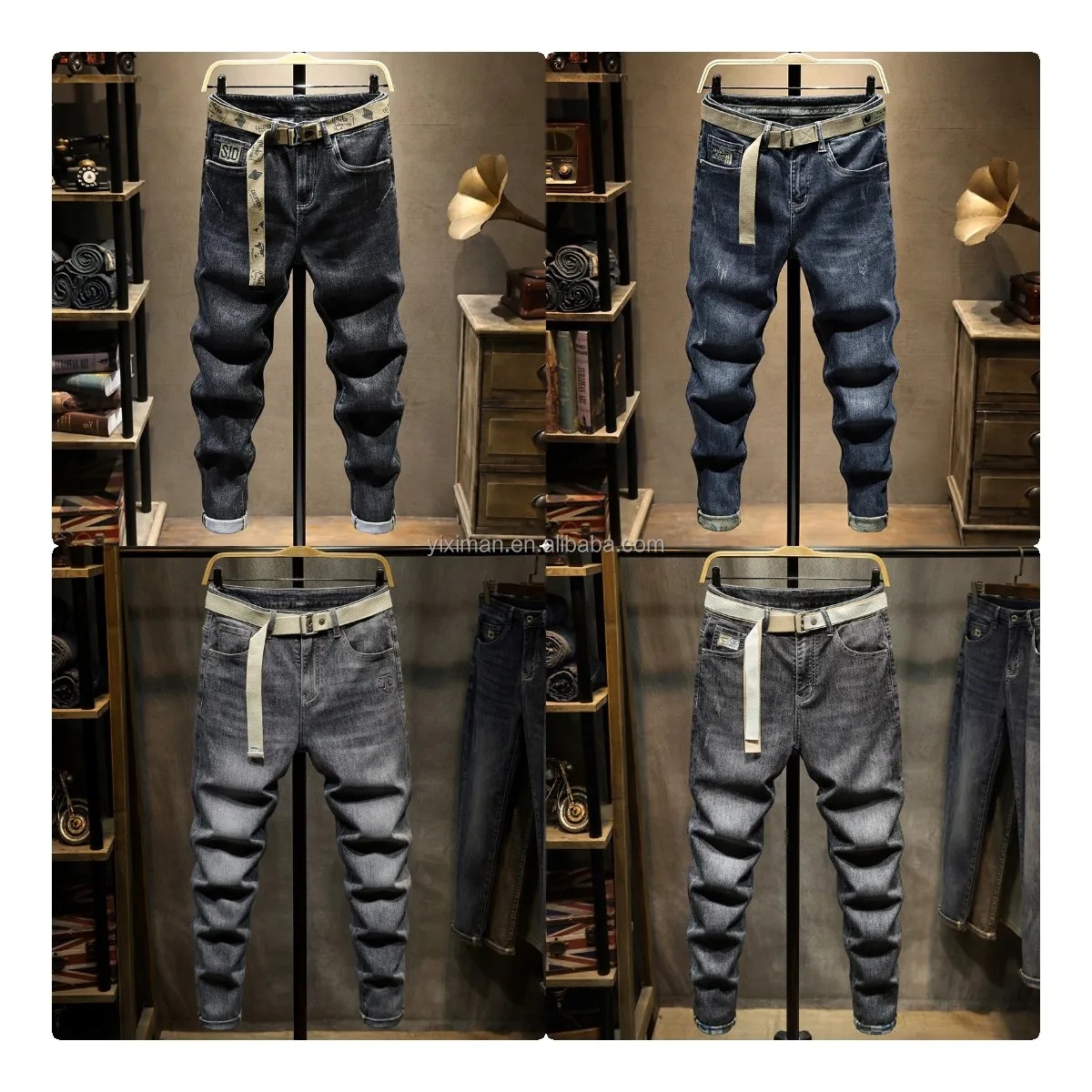 Custom Oem Full Digital Sublimation Printing Tapestry Jeans Design Hip