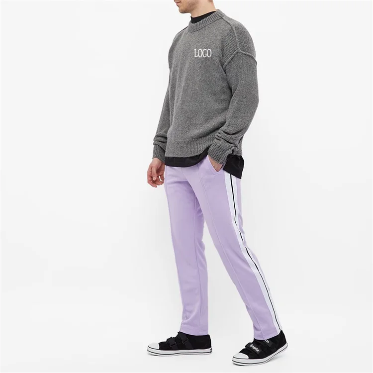 Antiarrugas Para Hombre Pantalones Chándal Clásicos,De Poliéster 100%  Personalizado Con Rayas Icónicas De Pierna Recta Para Gimnasio - Buy  Gimnasio Clásico Chándal Para Hombres,Icónico Rayas Pierna Recta Pantalones  De Chándal Para Hombres,Dos