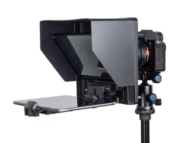 FEELWORLD TP10 Portable 10-inch Folding Teleprompter Supports up to 11" Smartphone/Tablet Prompting Smartphone DSLR Shooting Wit detail image