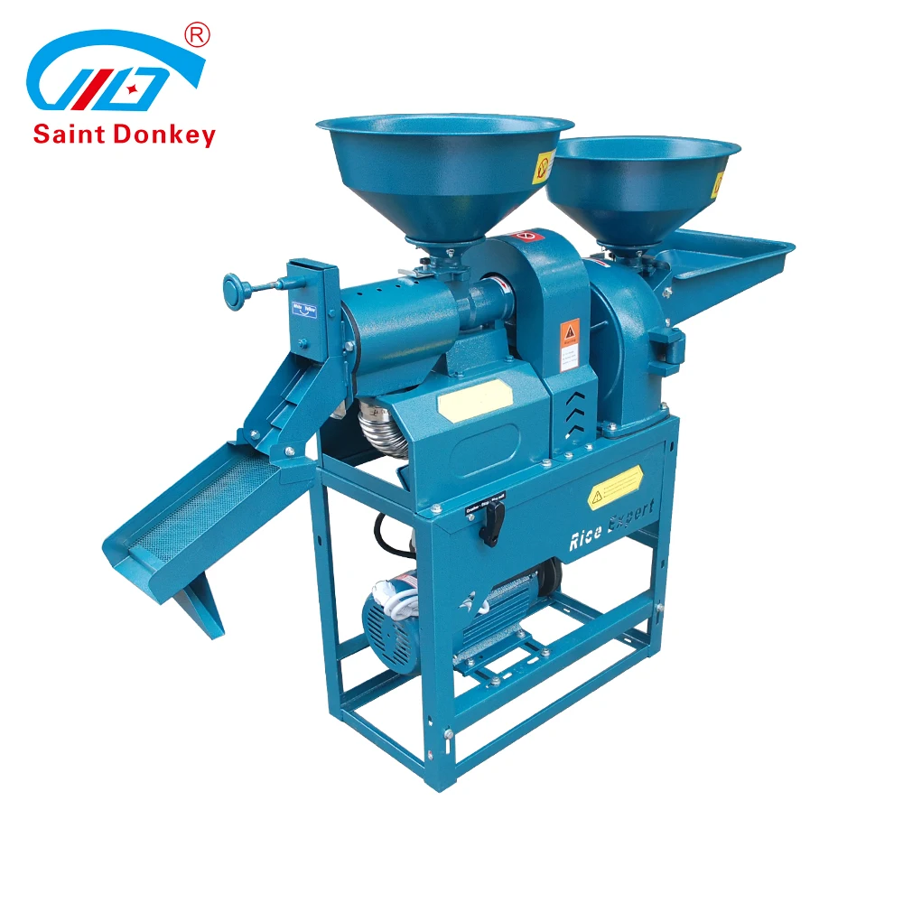 High Output Best Selling Auto Rice Mill Combined with Grain Powder Crusher Machine