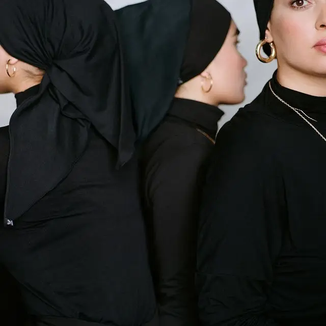Custom Versatile Triangle Reinvented Plain Premium Bamboo Jersey Cotton Headscarf  Women Undercap Headwrap Inner Hijabs