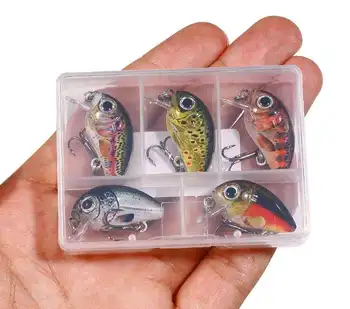 Hot Sale Cheery 2g Micro Hard Silicone Crankbait Fishing Lure for River Use-5 Piece Per Box – Soft Lure – view 5