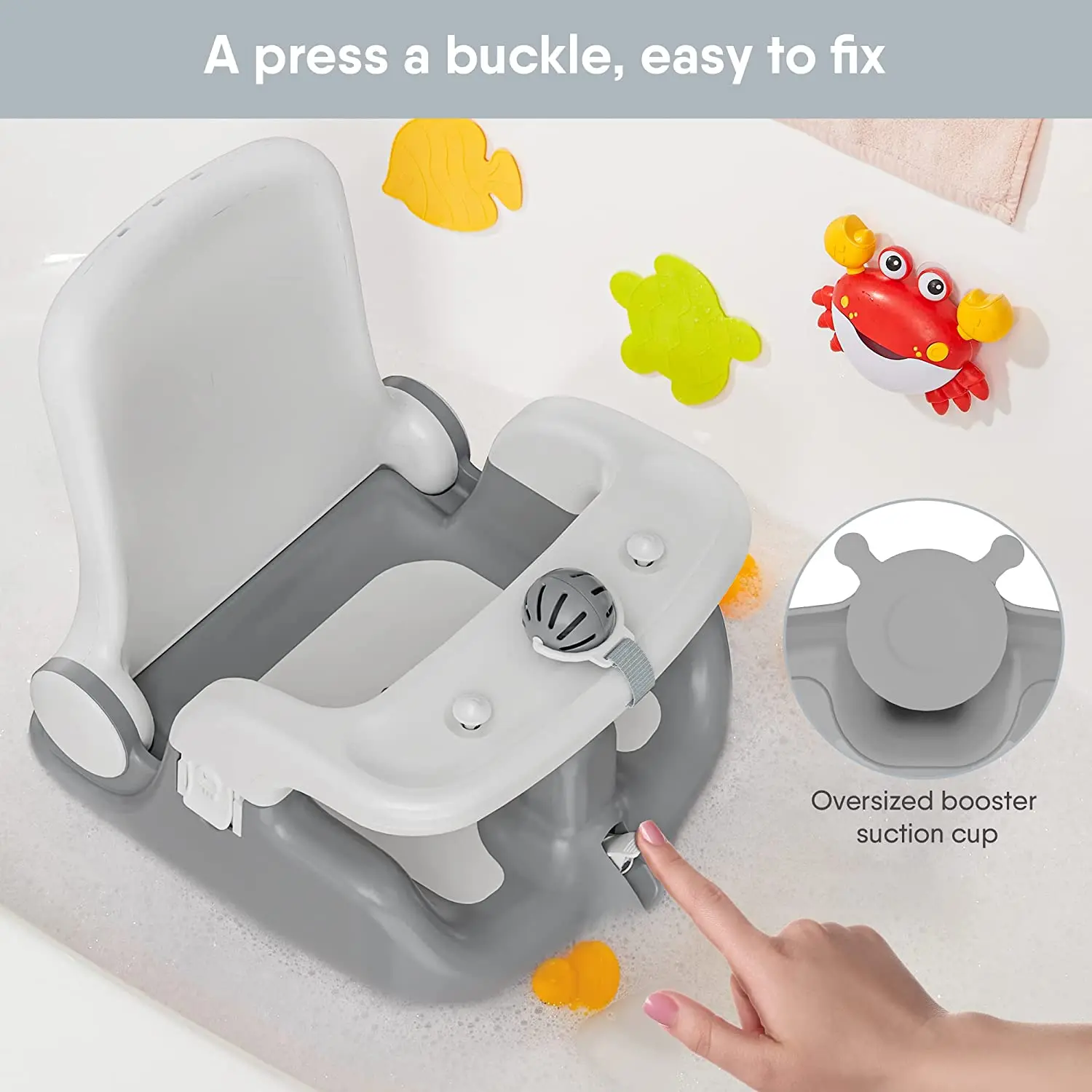 2023 Nonslip Baby Bathtub Tub Tub Support Chair Seat Children's Baby